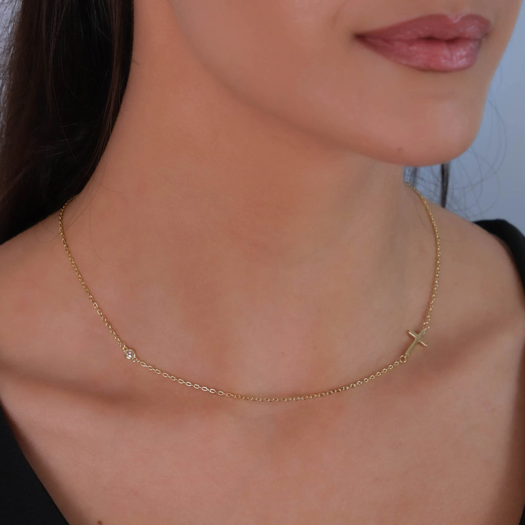 Srebrni lančić Cross Elegance