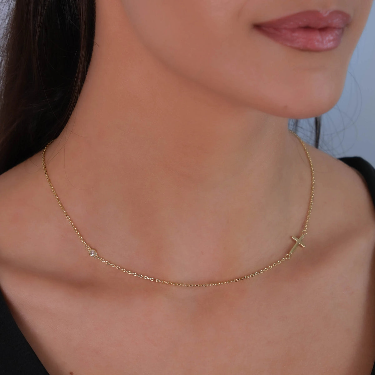 Srebrni lančić Cross Elegance