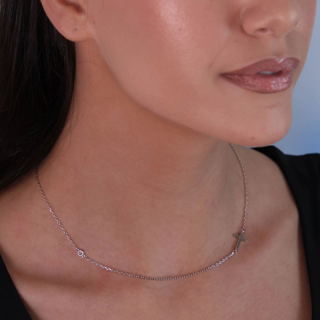 Srebrni lančić Silver Cross Elegance