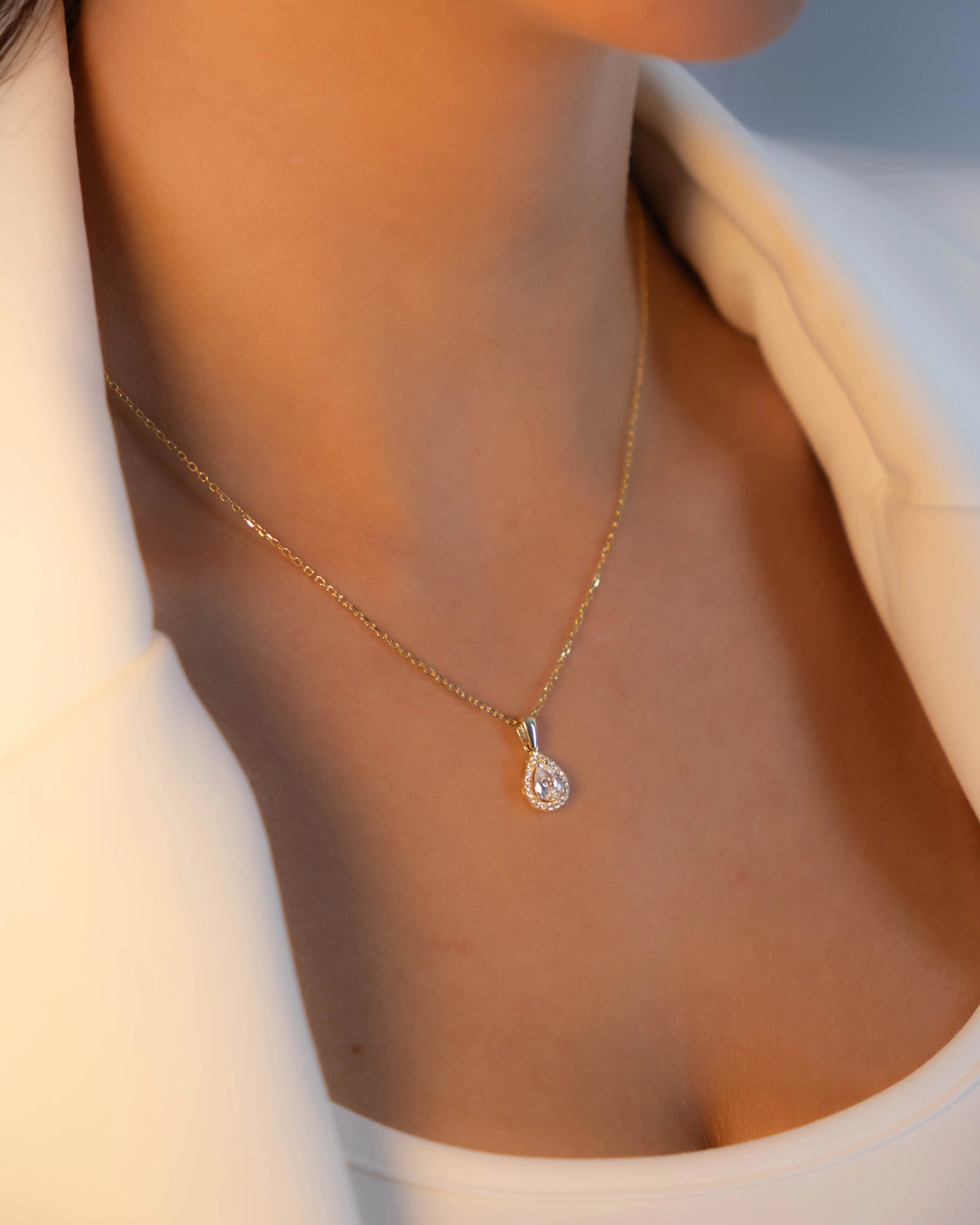 Srebrni set Golden Tear